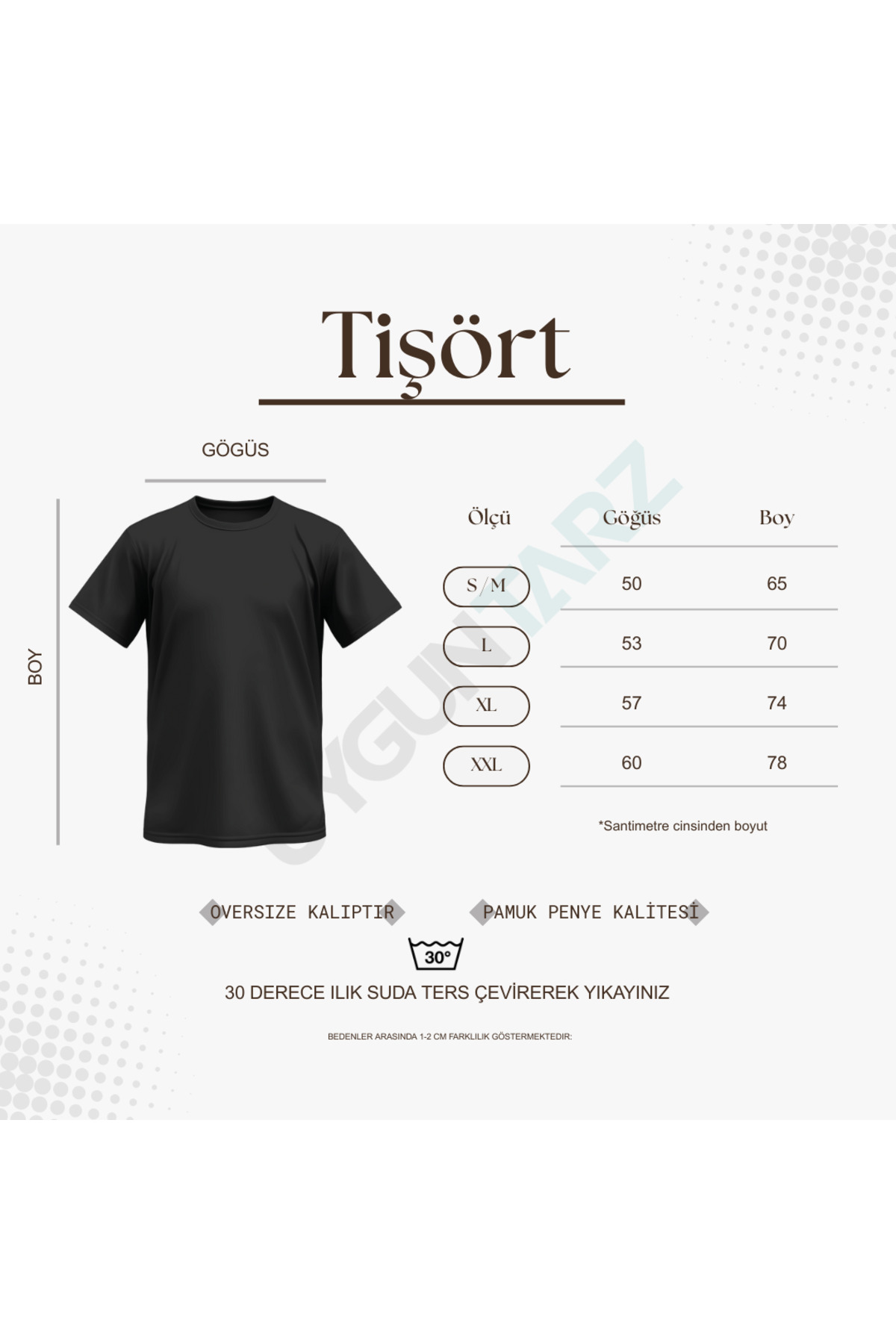 uyguntarz  Unisex Üç Renk Farklı Tasarım Baskılı Tişört – Trend Model - Görsel 2