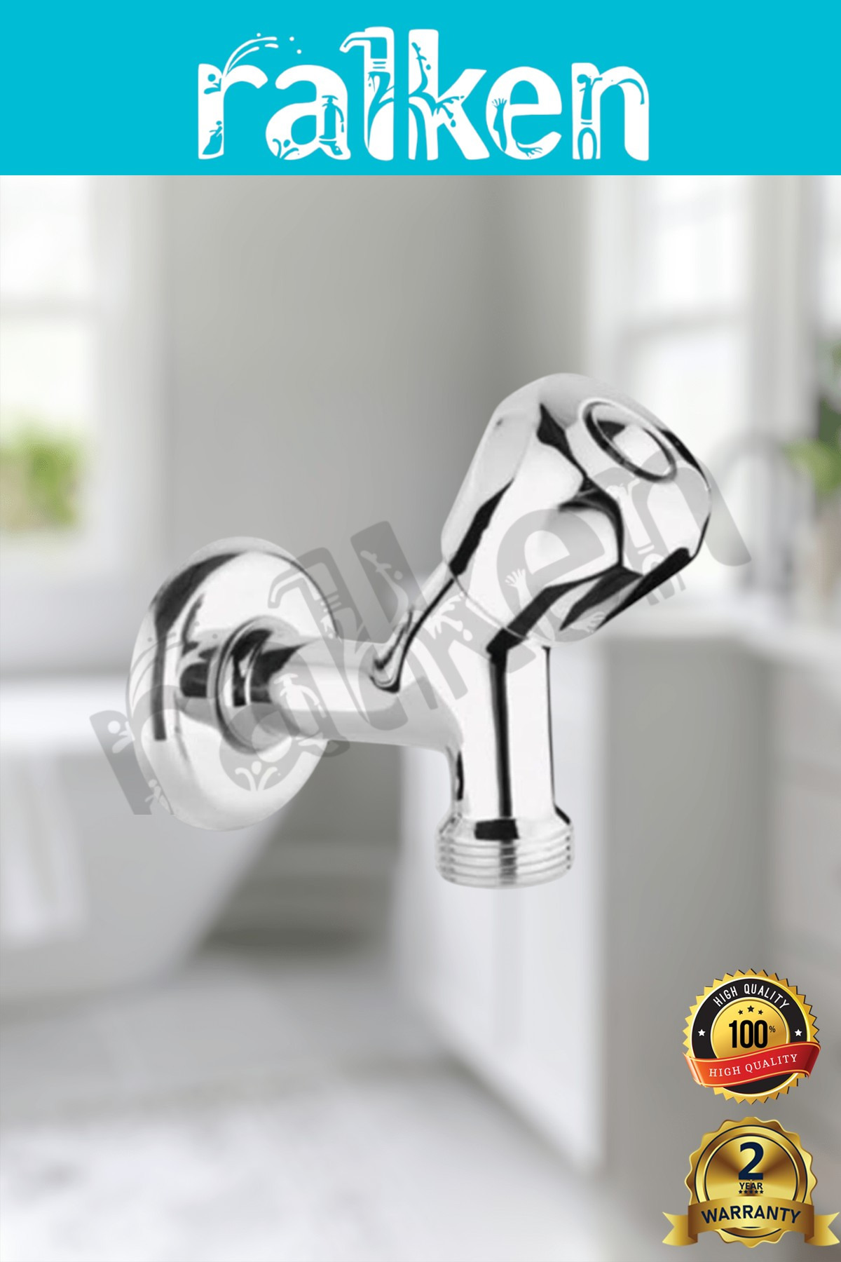 RALKEN Çamaşır Makinesi Musluğu Bulaşık Makinesi Musluğu Krom