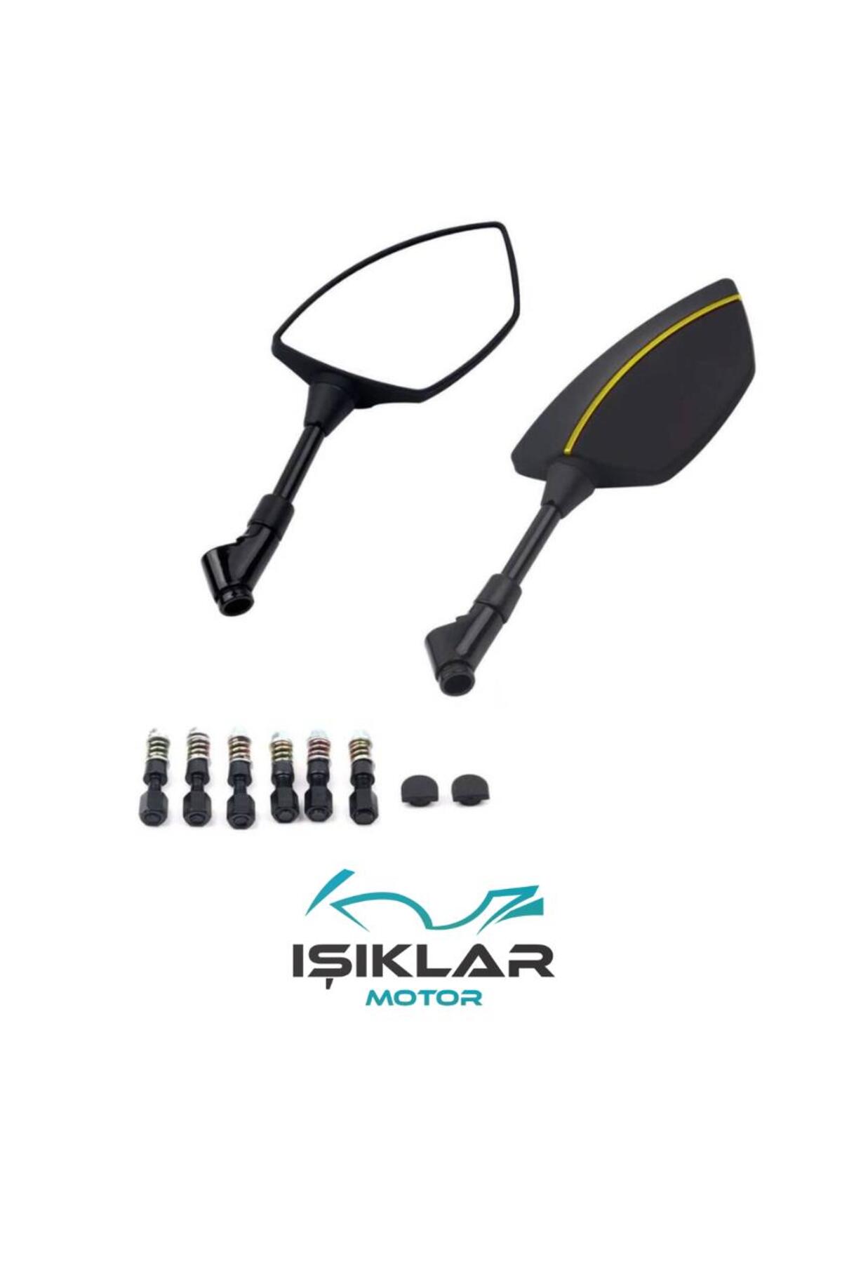 Hsb SYM Jet 14 200 Sarı Çizgili Ayna IA426239 - Fiyatı, Yorumları