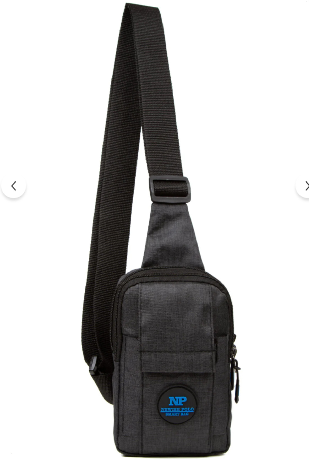 NEWISH POLO ACCESSORIES  Unısex Keten Telefon Bölmeli ve 5 fermuarlı Bel Ve Çapraz Omuz Çanta Göğüs Seyahet Günlük Bodybag - Görsel 4