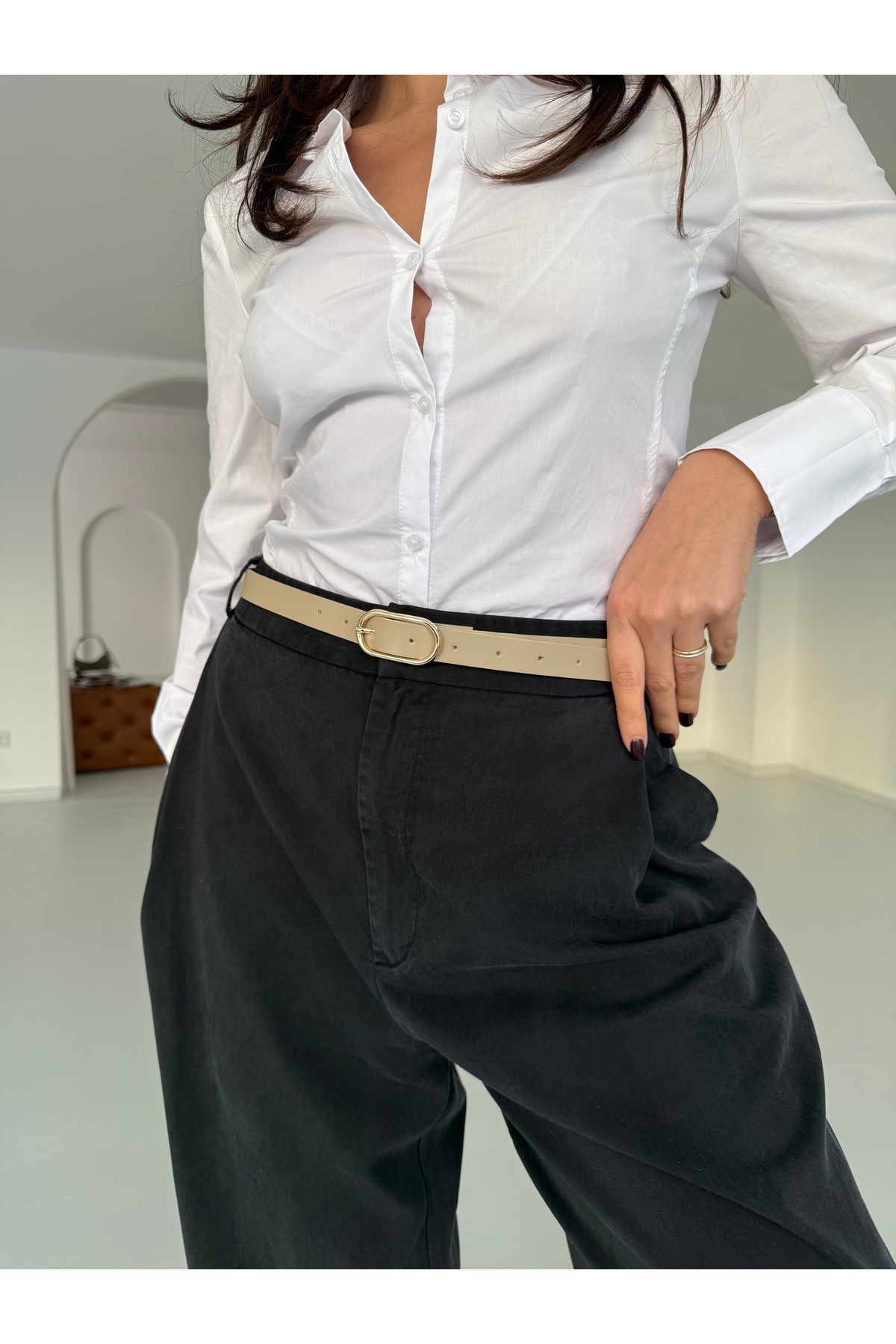 coaksco  Gold Tokalı Günlük & Şık 4'lü Kadın Kemer Seti - Görsel 3