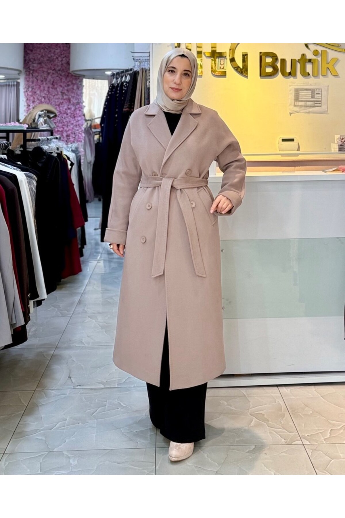 MG  yün kaşmir palto kaban kaşe dış giyim