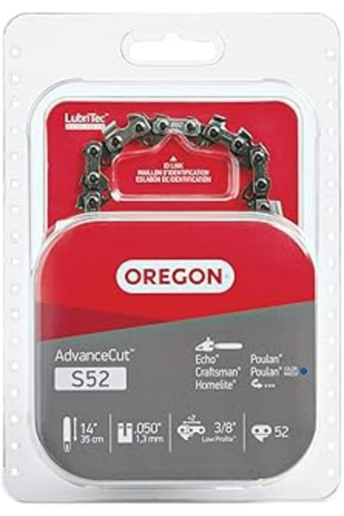 SanalAMCA Store Oregon S52 Advancecut Motorlu Testere Zinciri 14 Inç Bar -52 Tahrik Bağlantıları Için - Düşük Geri T