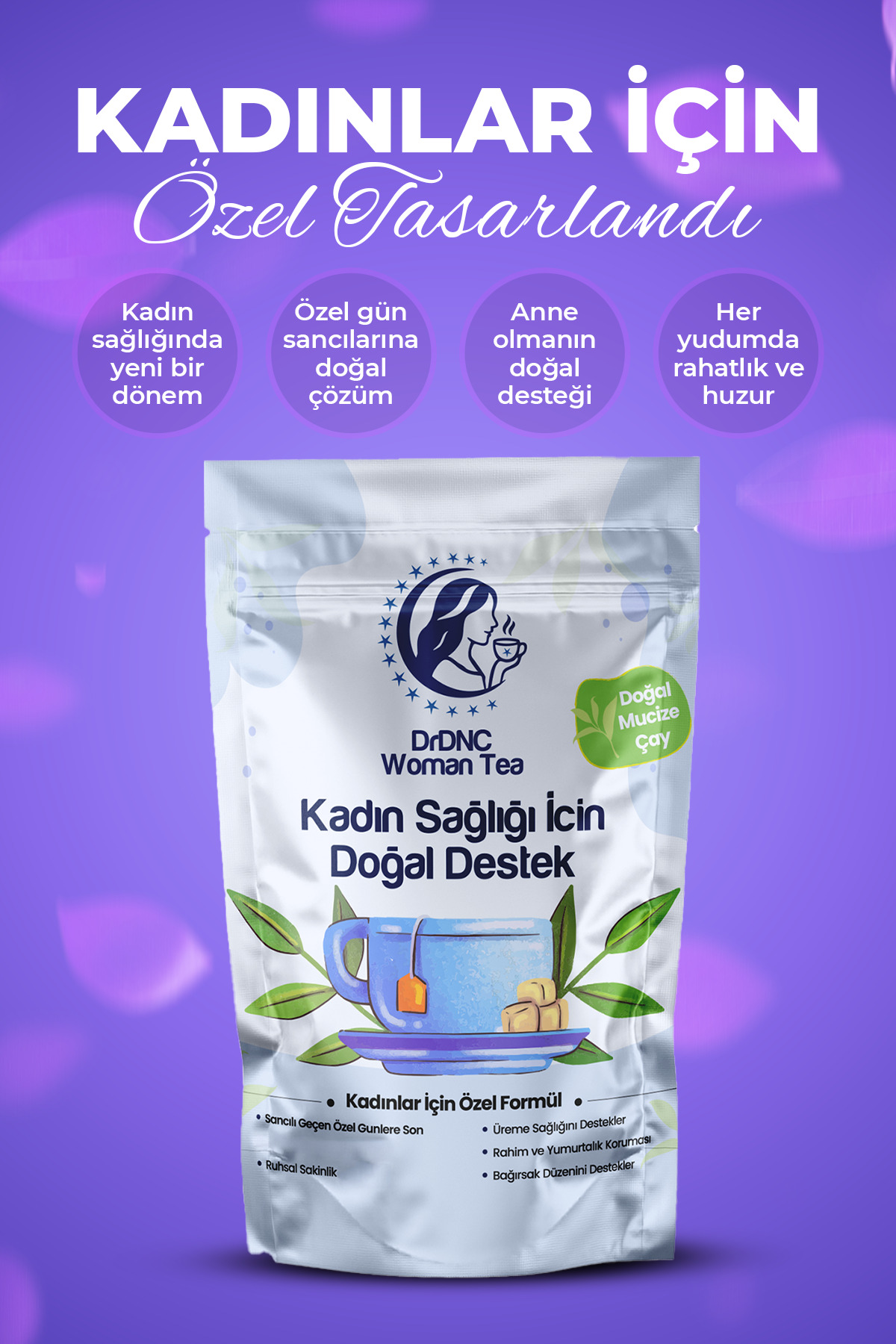 Dnc International Regl Dönemi İçin Bitki Çayı | Sancı, Adet Düzensizliğine Özel Geleneksel Bitkisel Karışım - Fiyatı, Yorumları