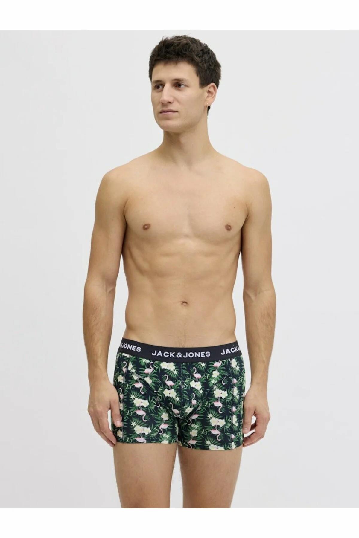 باکسر مردانه طرح دار فاق نرمال | جک اند جونز Jack & Jones 12291169 - تصویر 2