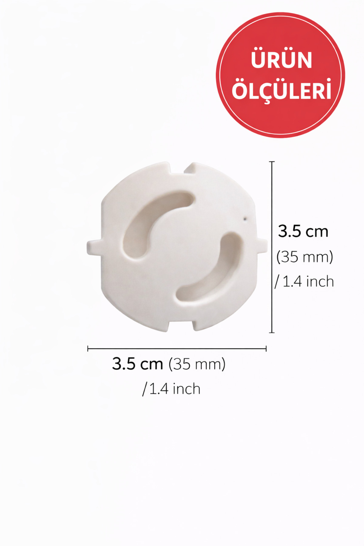 MEDUSHOP 6’lı Çocuk Priz Güvenlik Kapağı | Bebek Priz Kilidi | Elektrik Priz Koruyucu Aparat fotoğrafı 6 (önizleme)