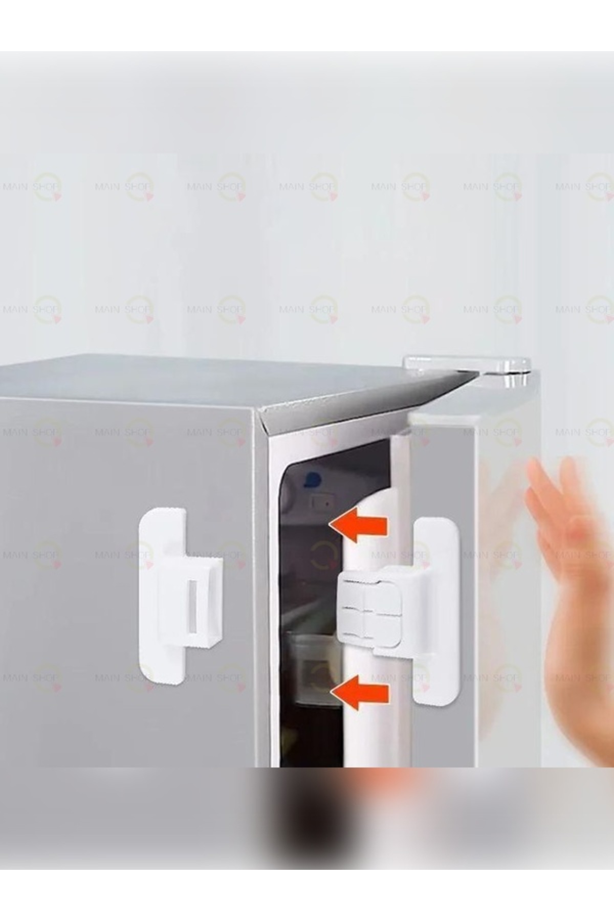 MAİN SHOP 1 Adet Kolay Kurulum, Delme Gerektirmeyen, Kapı Buzdolabı Kendinden Yapışkanlı Güvenlik Kilidi M-360 fotoğrafı 5 (önizleme)