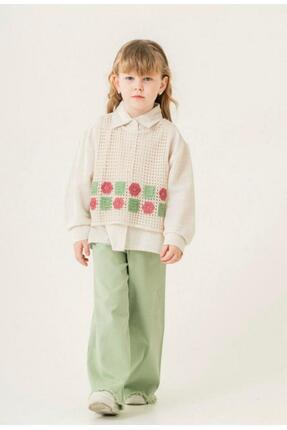 one depot only for quality life Kız Çocuk Üç Parçalı Set Gömlek , Süveter, Pa...