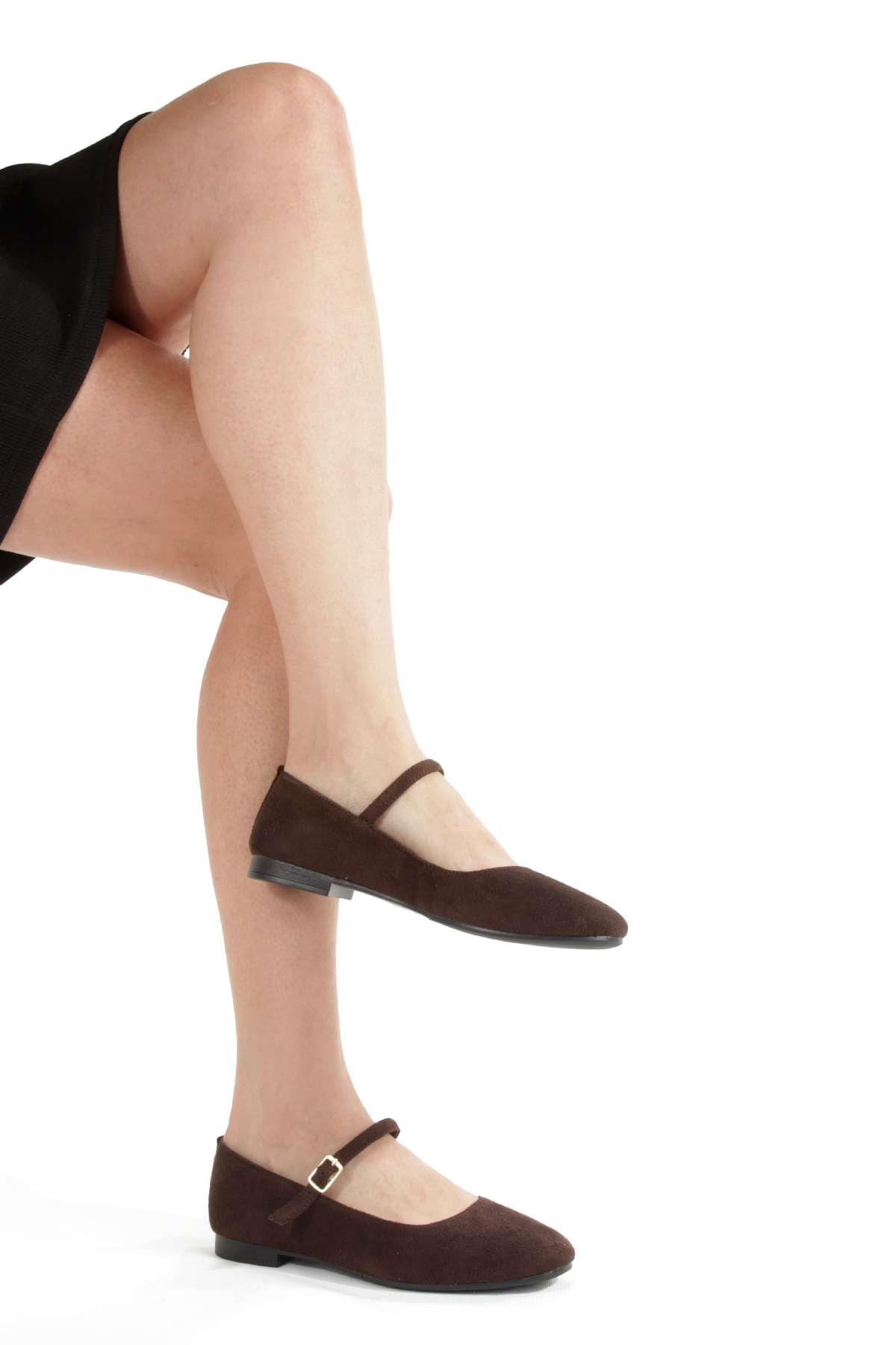 Ayakkabı Podyumum  " AÇELYA " Babet Yuvarlak Burunlu Kapalı Baretli Düz Taban Ortepedik Yeni Sezon - Görsel 2