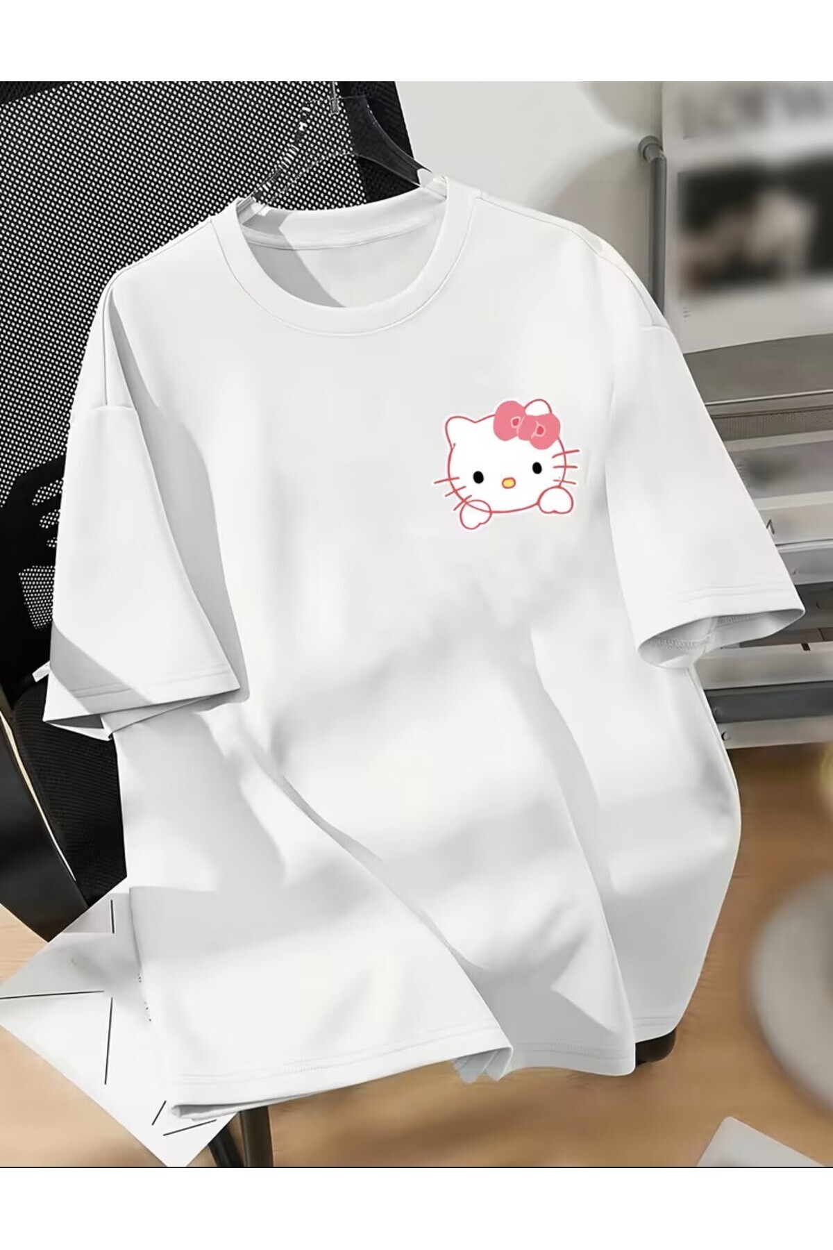 Hello Kitty Patterned Print T-Shirt