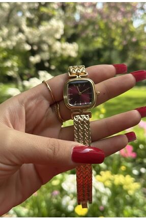 PAVİLYA Kare Hasır Örgü Kadın Saat