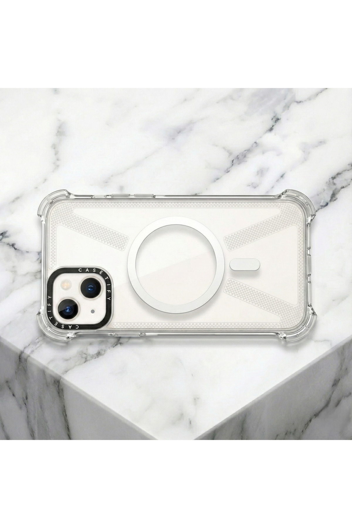 Iphone 13 & 14 Compatible Magsafe Supported Shock Protection Reinforced Premium Anti-yellow Transparent Case
