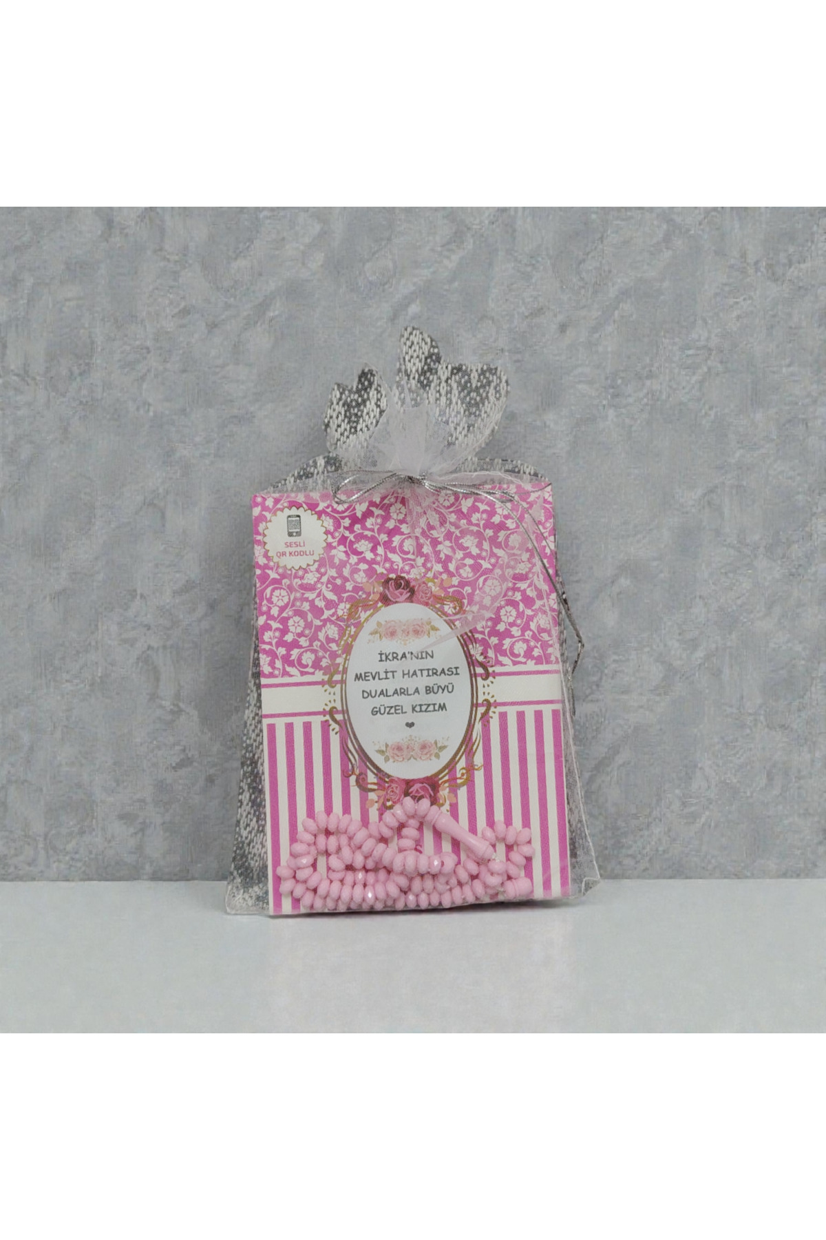 luxurianthome Yasin Cüzü Kitabı Tül Keseli 12'li Karışık Renk Tespihli Sesli Dinleme Doğum Mevlüt Hediyeliği fotoğrafı 2 (önizleme)