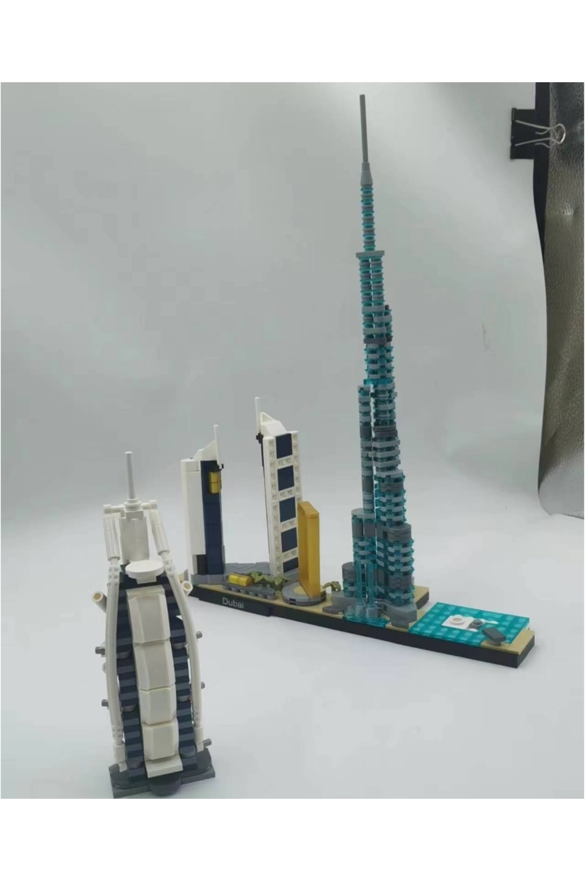 مجموعه بلوکهای ساختمانی معماری منظر خیابانی شهر دبی، آجرهای کلاسیک، مدل کلاسیک برای کودکان، اسباببازیها