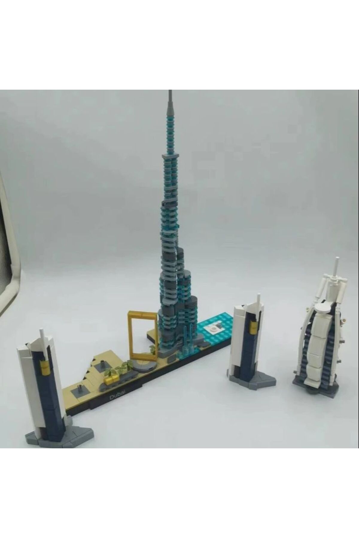 مجموعه بلوکهای ساختمانی معماری منظر خیابانی شهر دبی، آجرهای کلاسیک، مدل کلاسیک برای کودکان، اسباببازیها