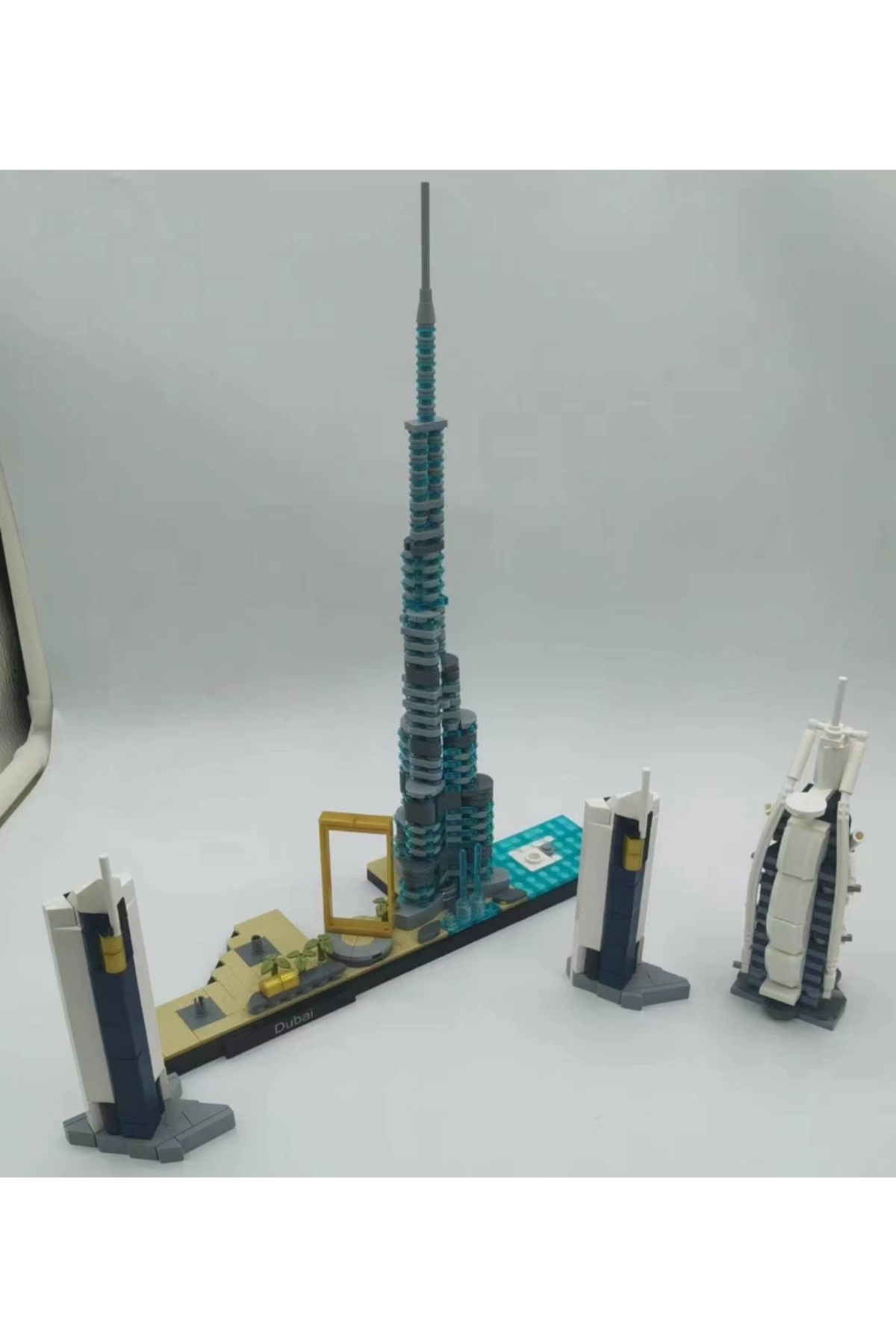 مجموعه بلوکهای ساختمانی معماری منظر خیابانی شهر دبی، آجرهای کلاسیک، مدل کلاسیک برای کودکان، اسباببازیها