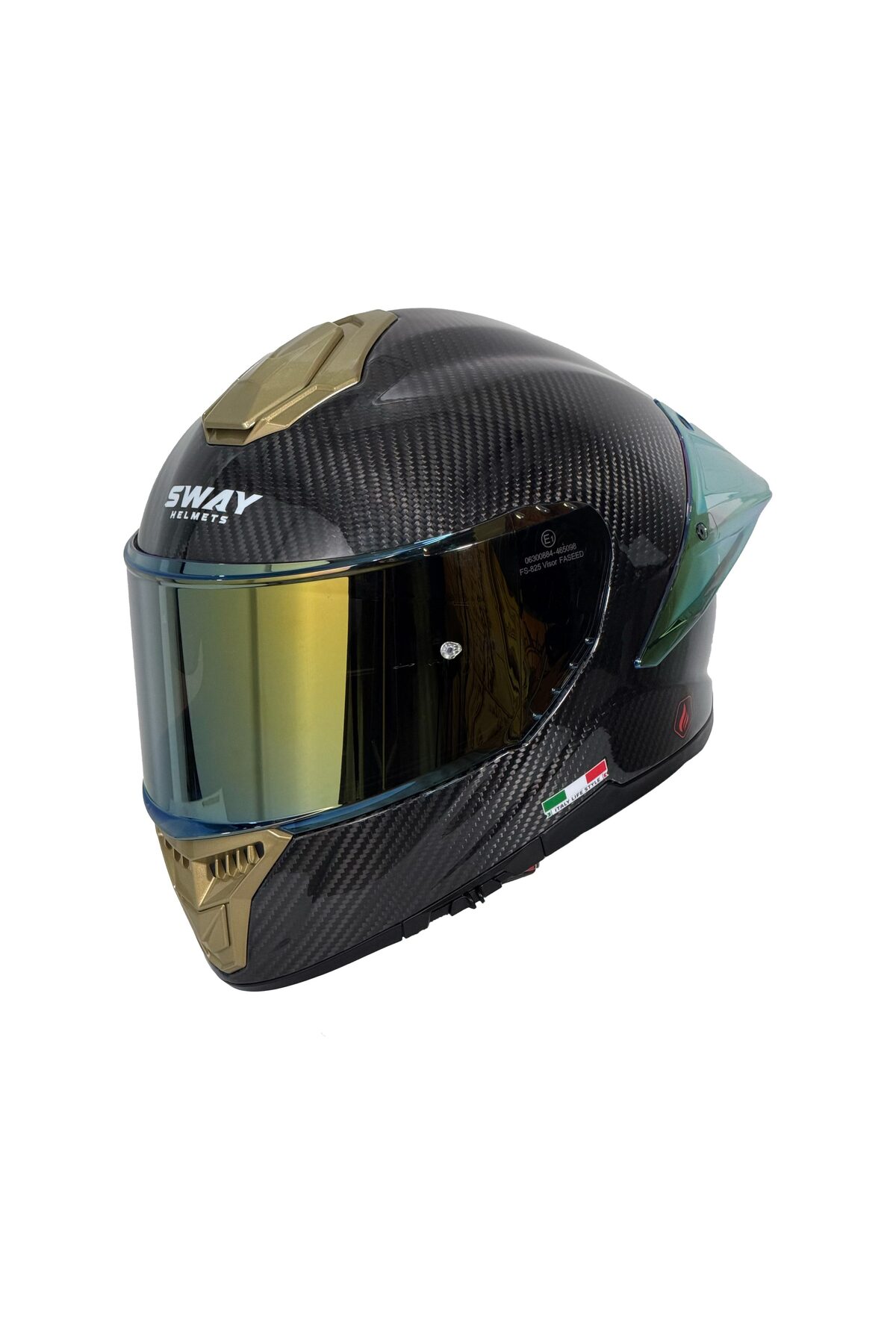 Sway SW 861 Carbon Golden Kapalı Motosiklet Kaskı - Fiyatı, Yorumları