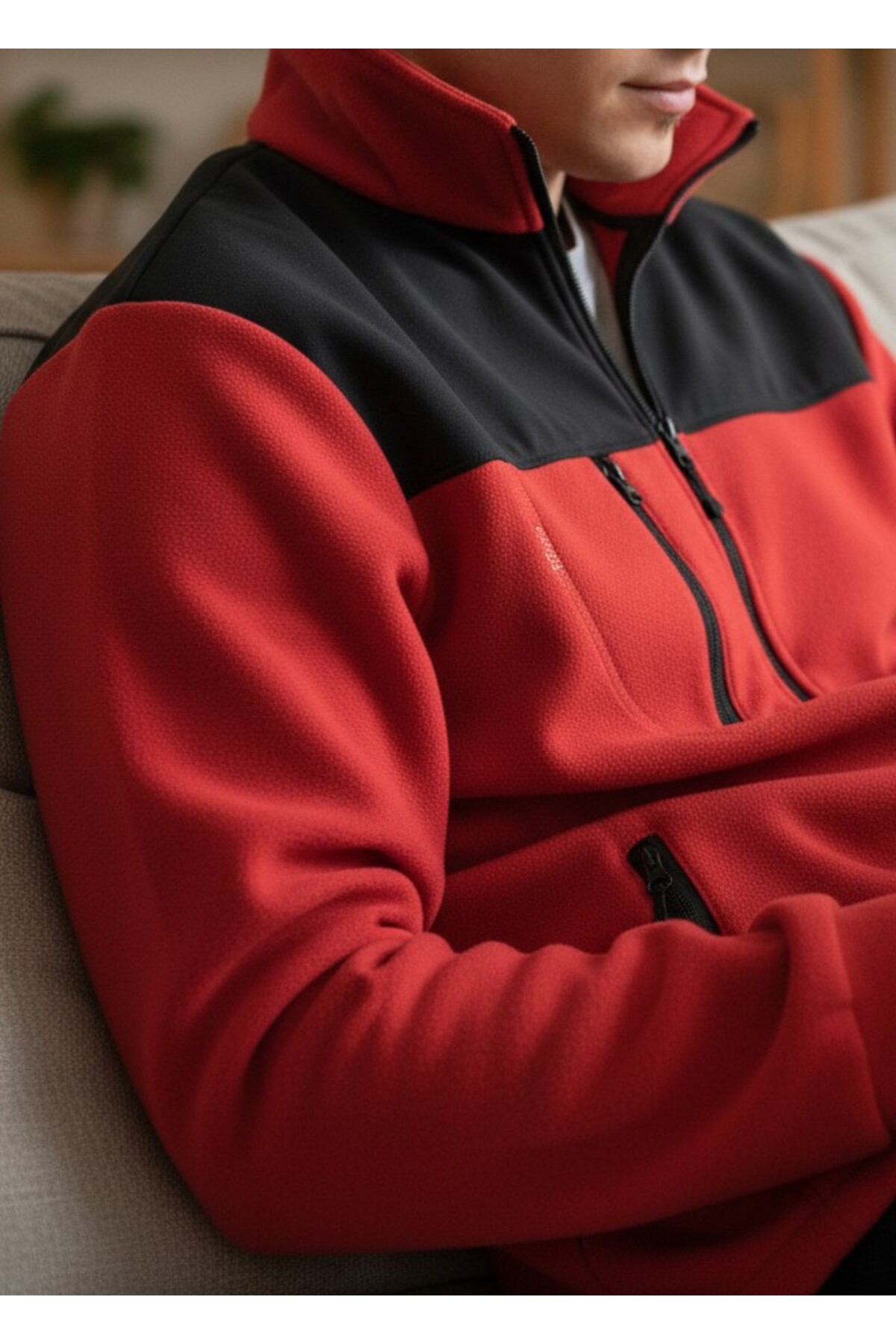 ژاکت POLAR X-PRO Softshell Yoke مشکی — قرمز PLR-SS-SYH-01 — تصویر 3 از 8