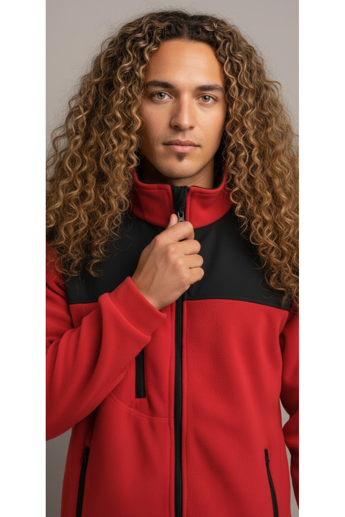 ژاکت POLAR X-PRO Softshell Yoke مشکی — قرمز PLR-SS-SYH-01 — تصویر 4 از 8