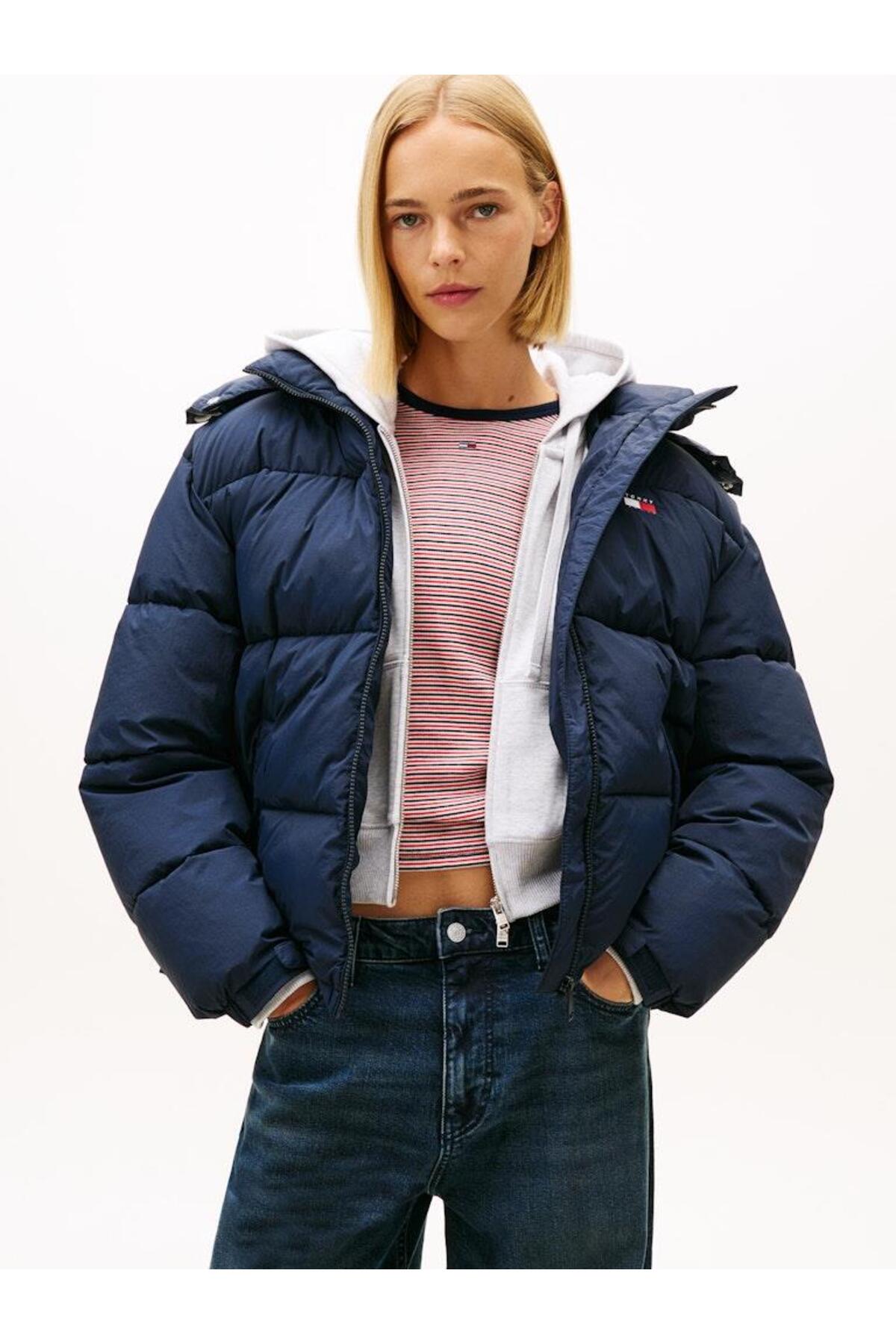 Tommy Hilfiger Tjw Ovs Hooded Flag Puffer Ext