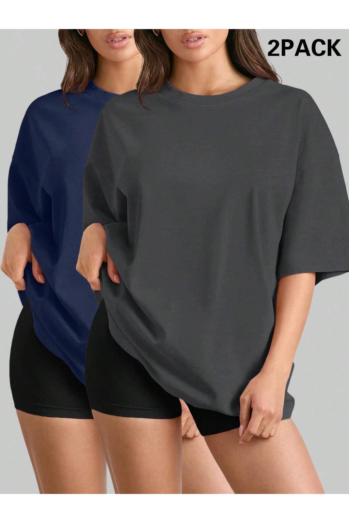 2-PACK PLAIN WOMEN 'S T-SHIRT