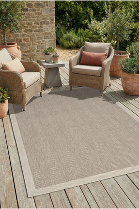 SYH Concept Çerçeveli Sisal Kilim Halı - Kaymaz Taban Makinede Yıkanabilir - ...