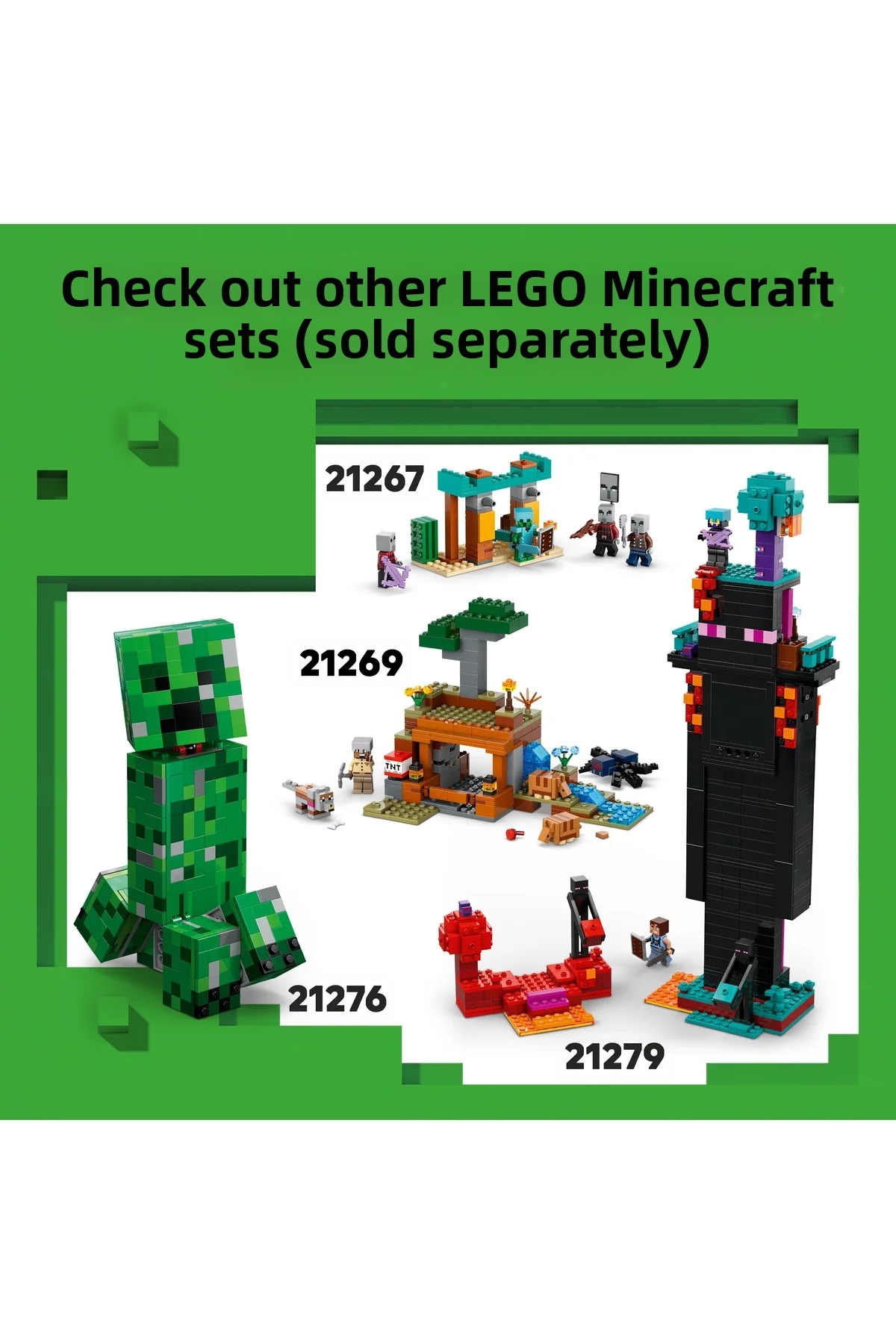 ® ماینکرفت ® ایستگاه پلیس و دزدان اویلمن ۲۱۲۷۸ – مجموعه ساختنی خلاقانه اسباب‌بازی برای کودکان ۹ سال به بالا (۶۶۵ قطعه)