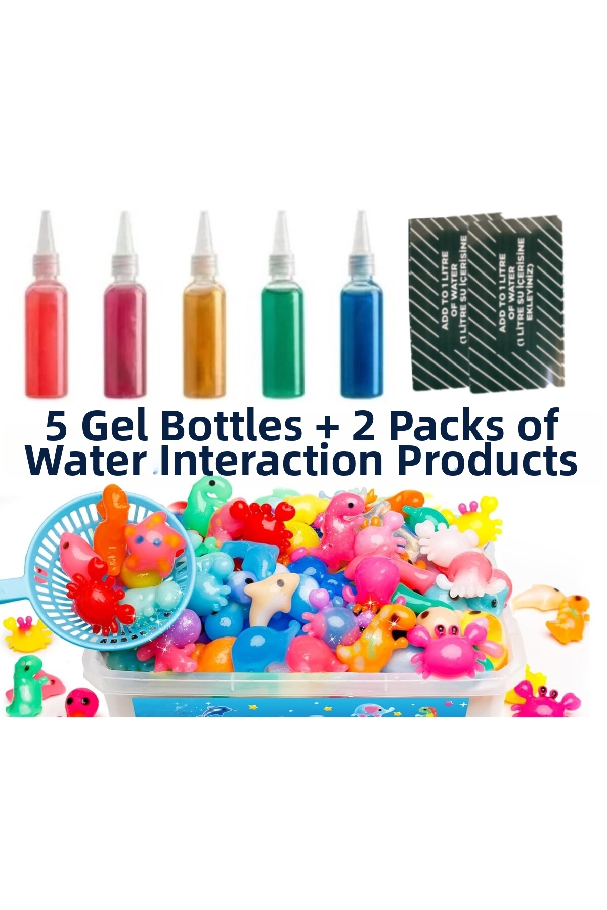 مجموعه اسباببازی آبی جادویی ژلهای Elf Aqua Gel جایگزین، فاقد کپک