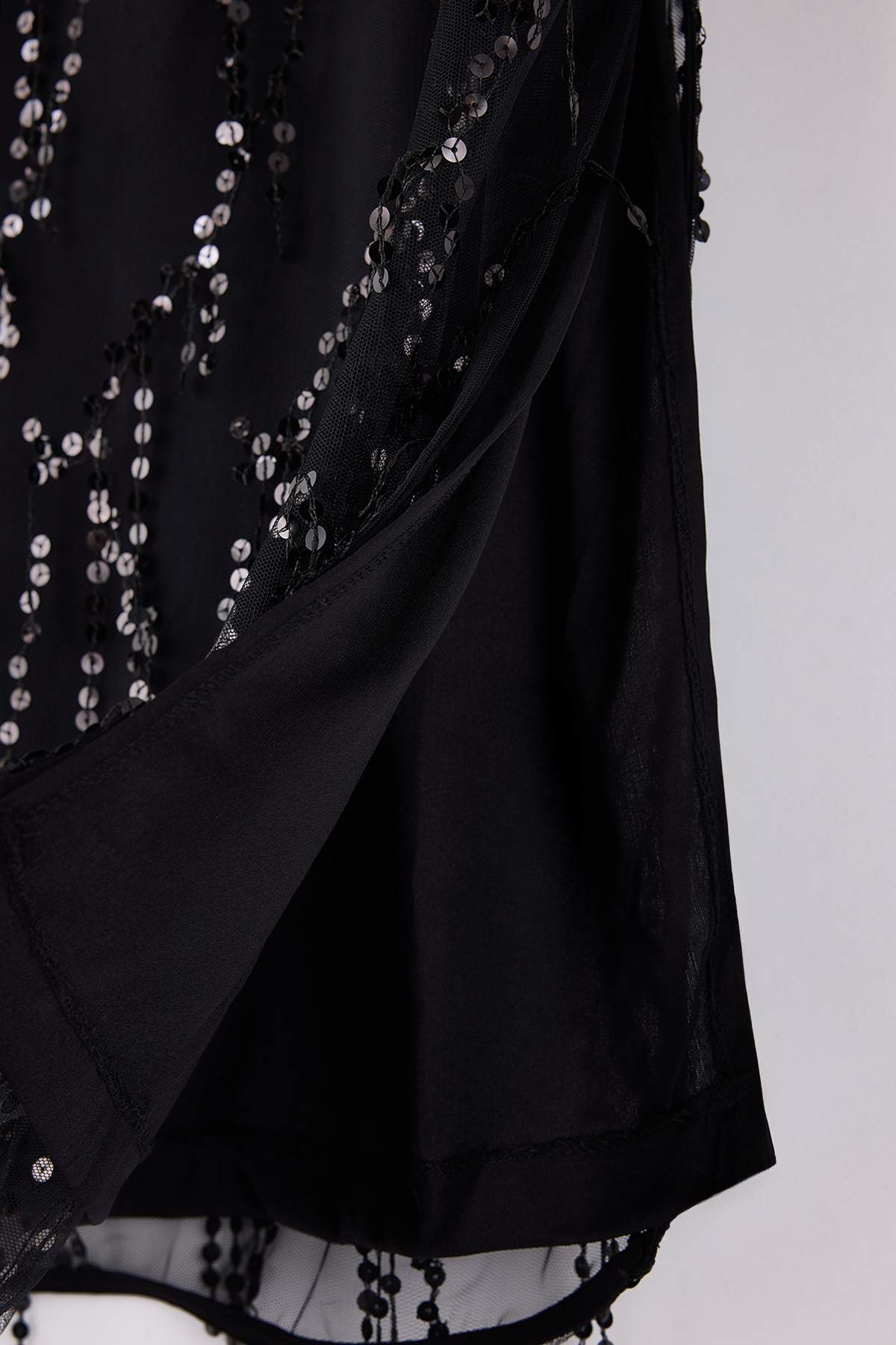 Trendyolmilla  Siyah Dokuma Party Midi Büyük Beden Etek TBBAW26AZ00062 - Görsel 6