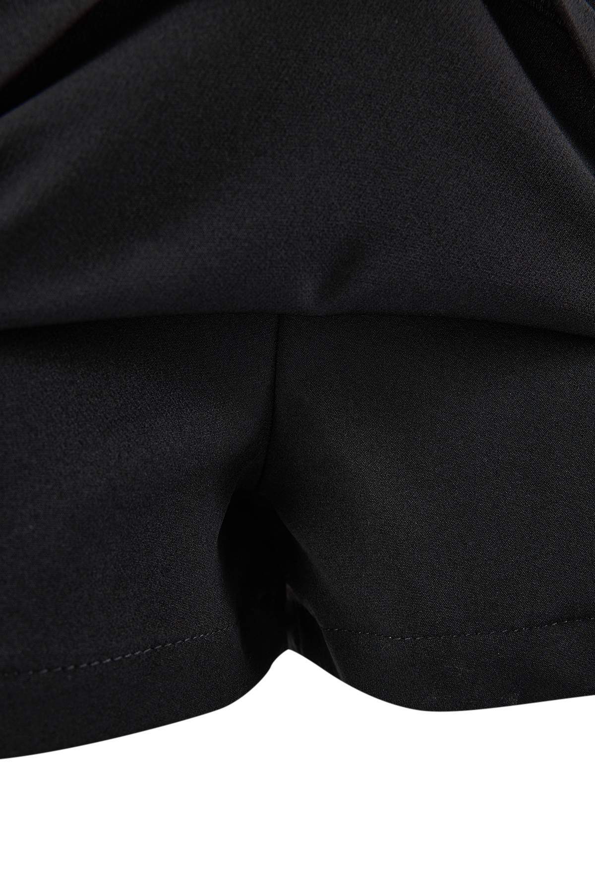 Trendyolmilla  Siyah İnce Kemer Detaylı Mini Şort Etek Şort & Bermuda TWOAW26SR00056 - Görsel 7