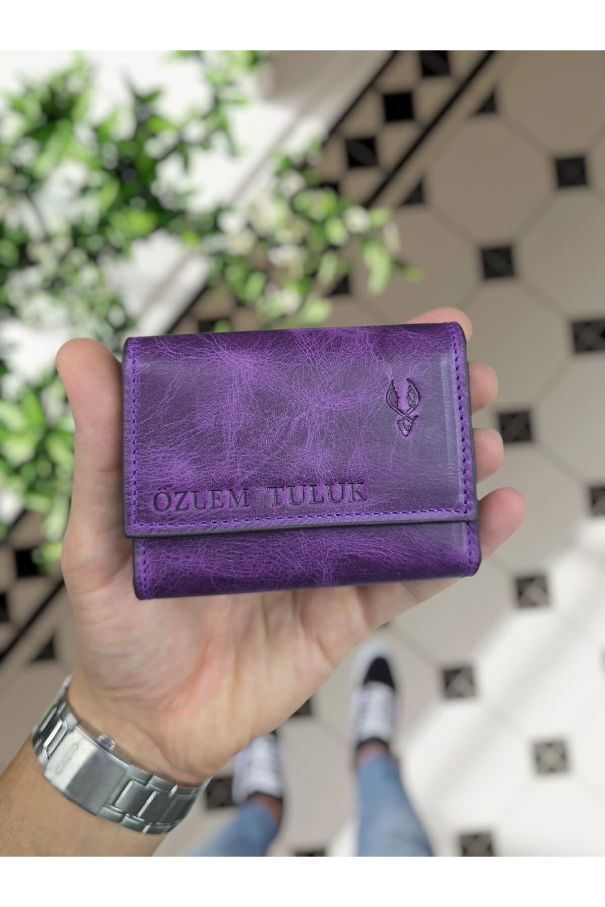660 Genuine Leather Custom Accordion Card Holder Model