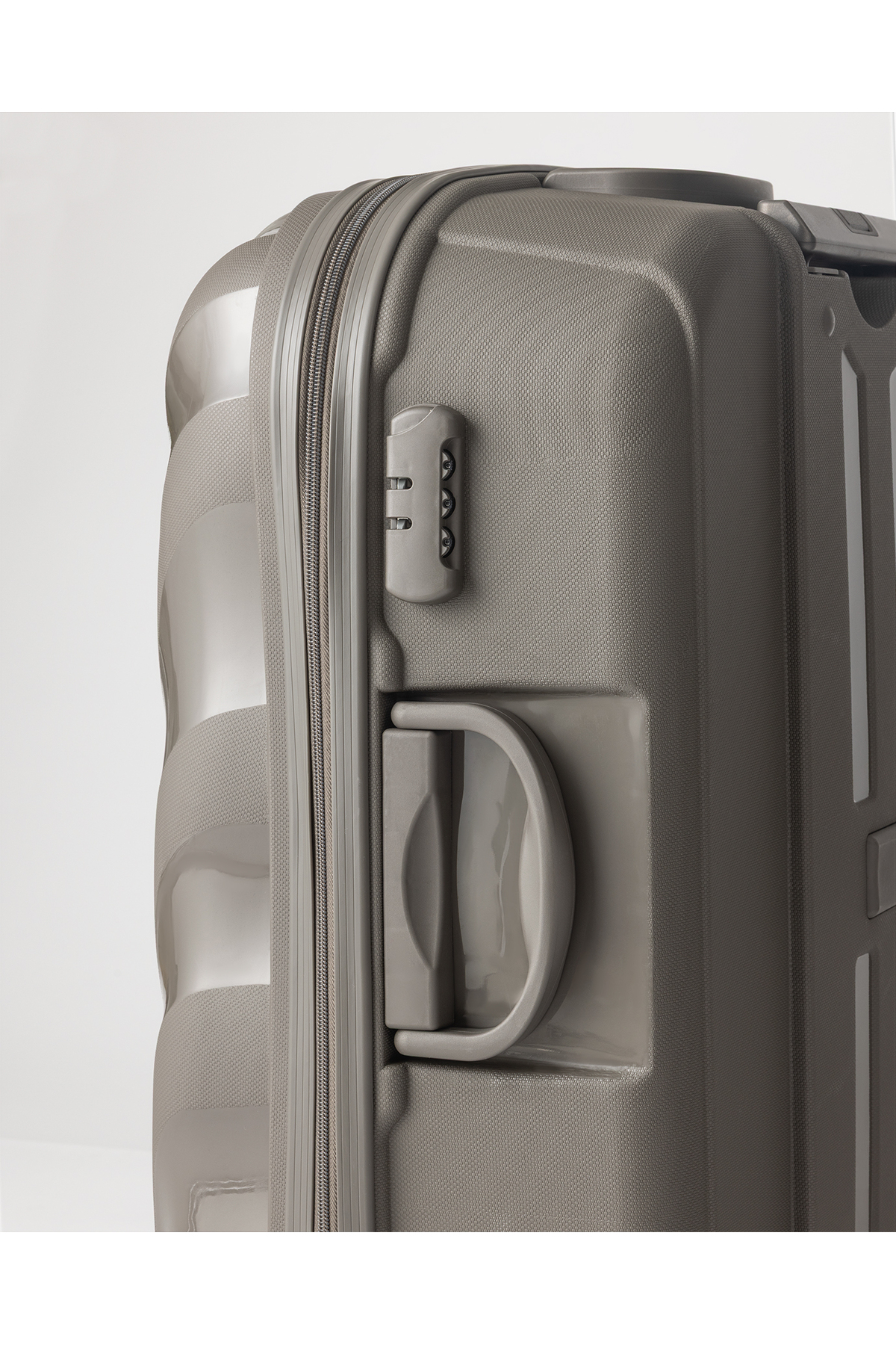 Madame Coco  Huitre 3'lü Set Valiz/Bavul - Gri - Görsel 7
