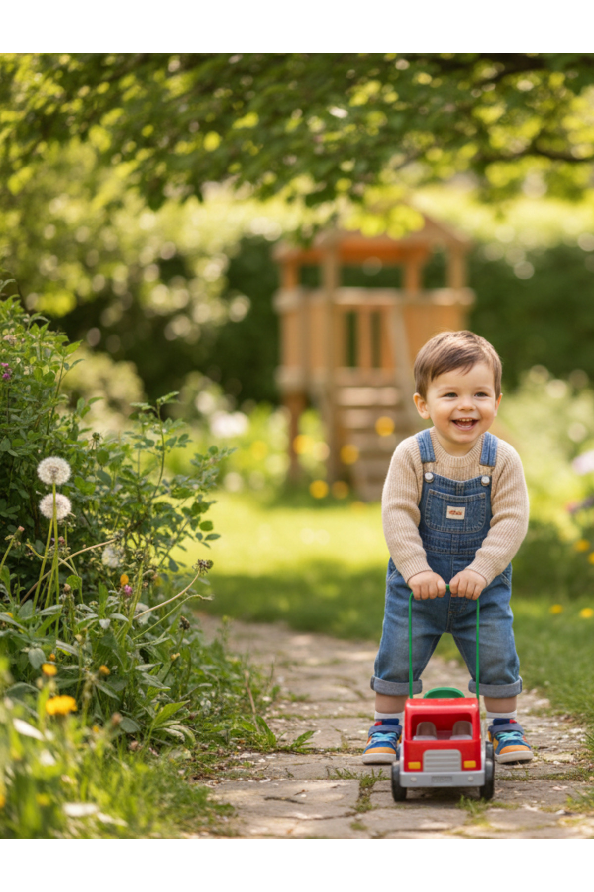 Nimini Kids Esnek Bisiklet Yaka Selanik Örgü Unisex Bebek ve Çocuk Kazak fotoğrafı 3 (önizleme)