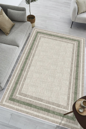 DOKURA HALI Modern Makinede Yıkanabilir Kaydırmaz Leke Tutmaz Salon Halı Otur...