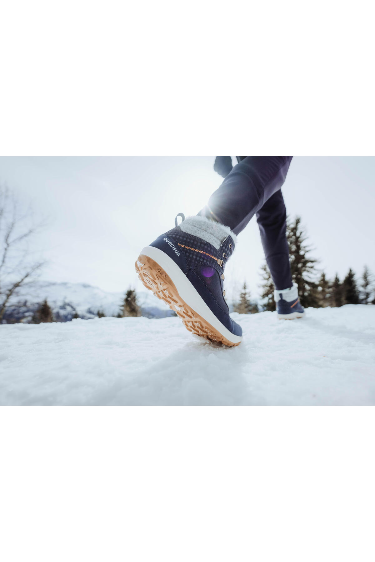 Decathlon Quechua Kadın Outdoor Kar Botu - Su Geçirmez - Mavi - NH900 görsel 8