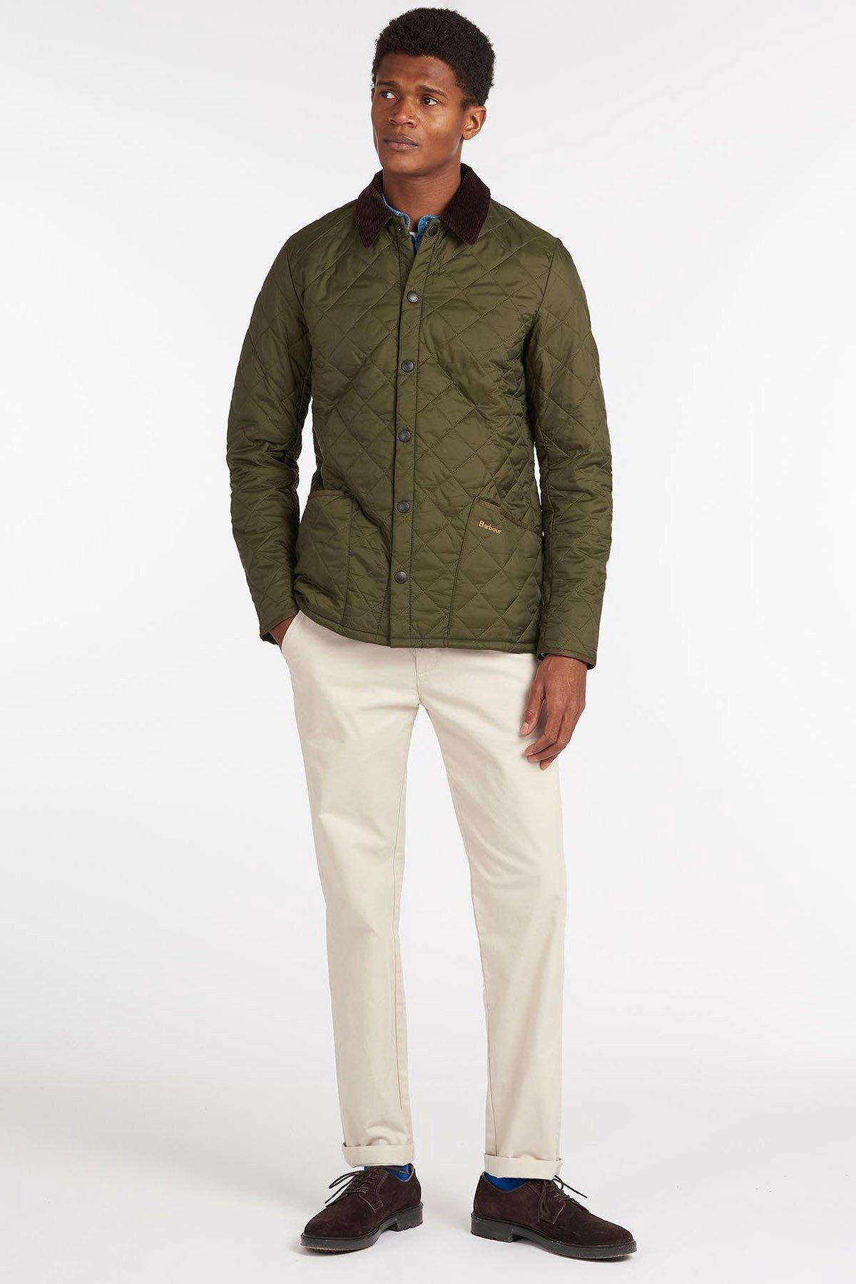 کاپشن مردانه یقه زیپدار | باربور Barbour MQU0240OL71-823 VN - تصویر 3