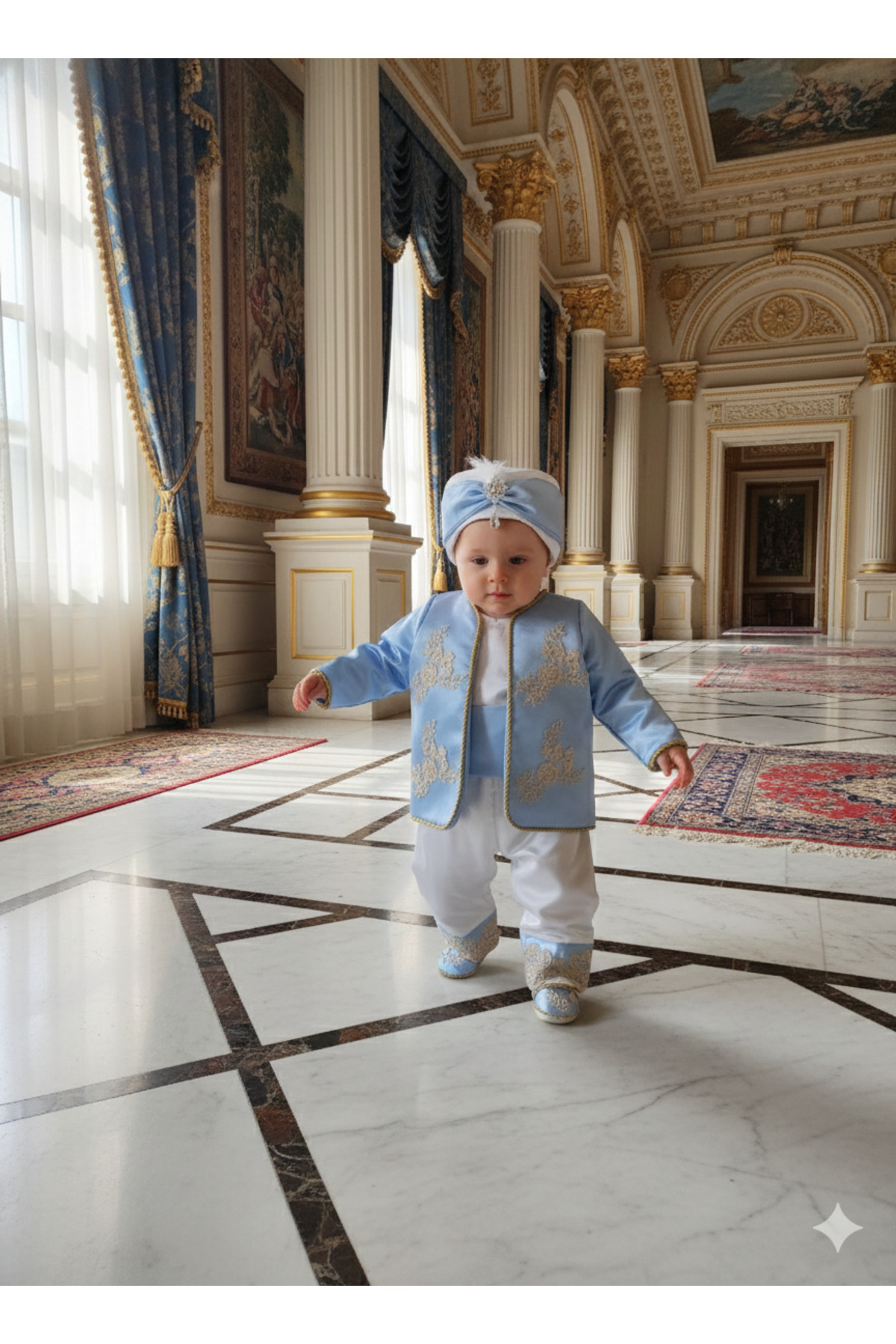 Tozpembebaby Şehzade Bebek Takımı- Sünnet Takımı-mevlut Elbisesi fotoğrafı 2 (önizleme)