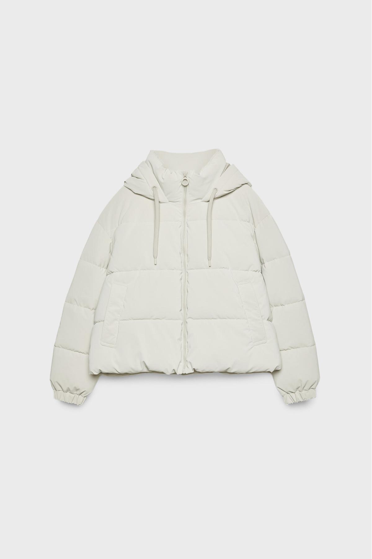 Stradivarius  Kapüşonlu şişme mont - Görsel 8