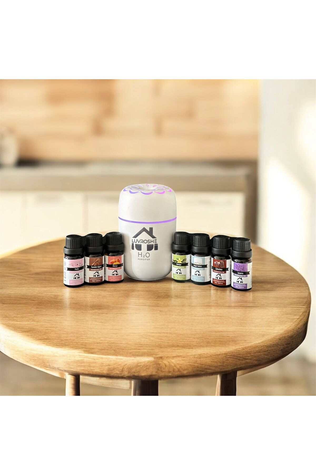 luvroshe 7 Lİ SET -TYPE-C Cihaz + 7 Adet Esansiyel koku + hava nemlendiricisi cihaz hediyeli