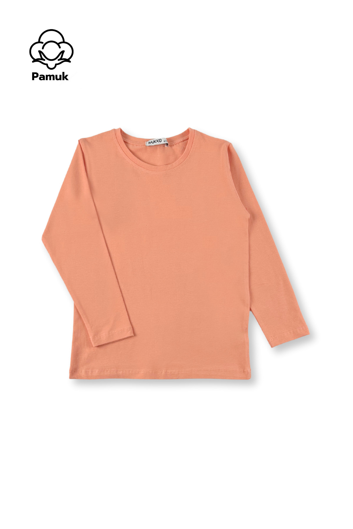 MK Mukko Kids Kız Erkek Çocuk 6'Lı Set Düz Basic Mevsimlik Pamuklu Üst Badi T-shirt fotoğrafı 5 (önizleme)