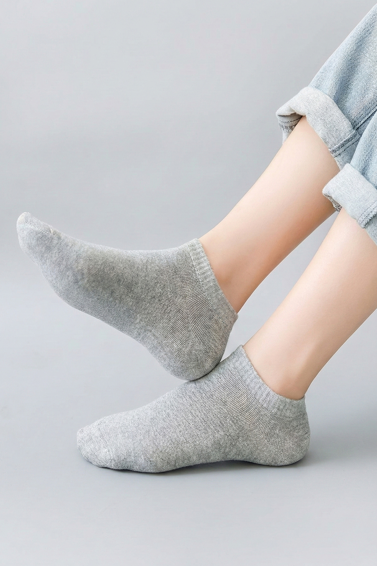 ÇORAP GROSS  Erkek Penye Patik Çorap Asortili Renkler 1 Çift - Görsel 3