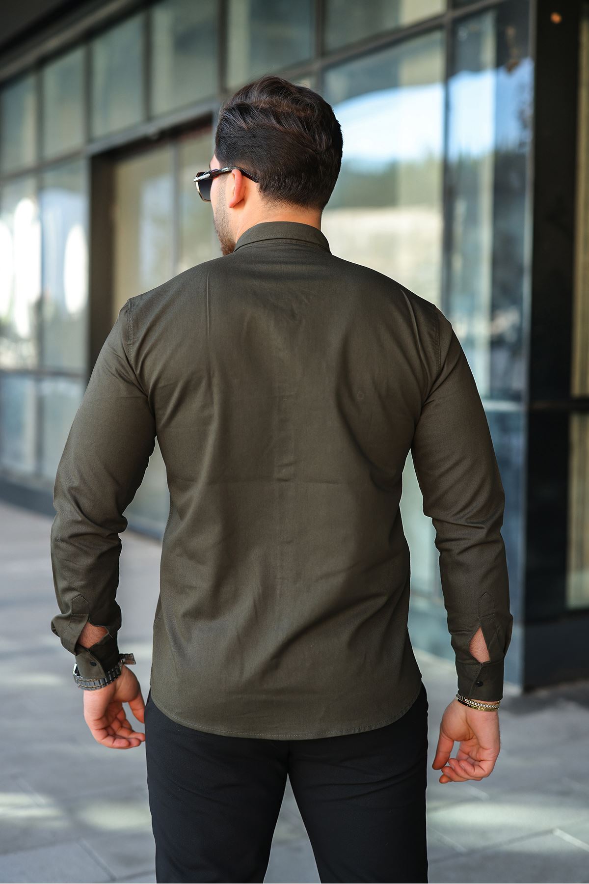 masso moda  Slim Fit Jeans - Kot Erkek Gömlek Günlük Kullanıma Uygun - Görsel 4