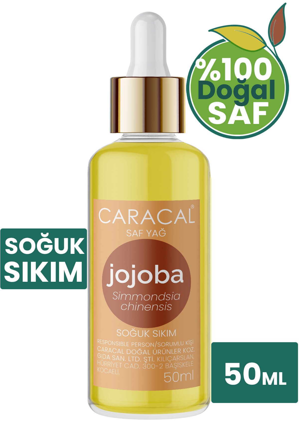 50ml %100 Saf Soğuk Sıkım Jojoba Yağı Doğal Ve Katkısız Simmondsia Chinensis Jojoba Oil — SAF JOJOBA YAĞI DOĞAL JOJOBA YAĞI OIL