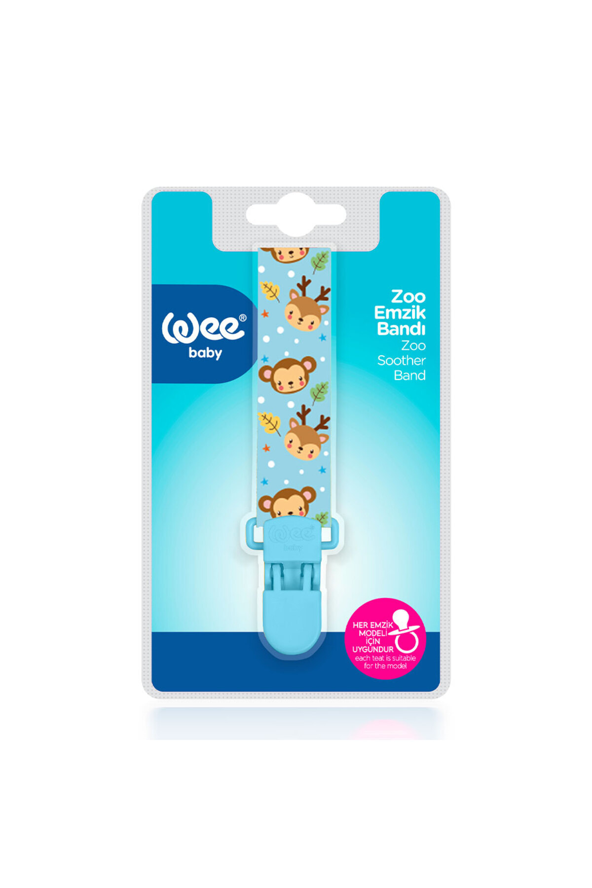 Wee Baby Zoo Emzik Bandı - MAVİ fotoğrafı 4 (önizleme)