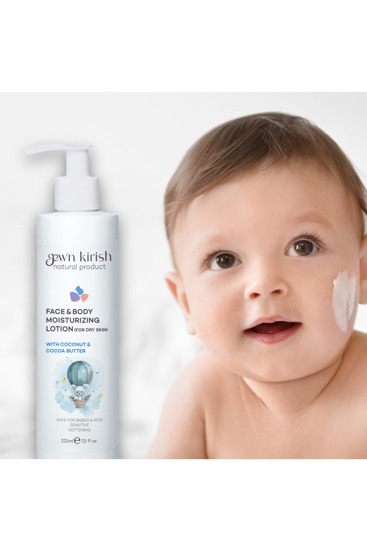 Gewn Kirish Nemlendirici Bebek Losyonu - 221 ml fotoğrafı 3 (önizleme)