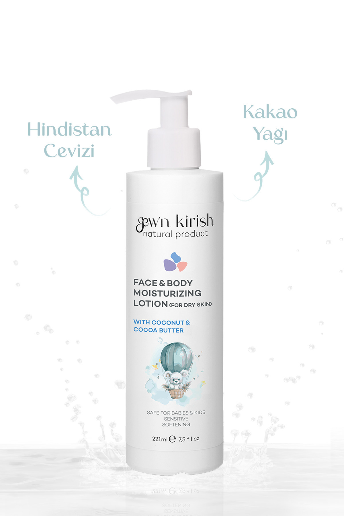 Gewn Kirish Nemlendirici Bebek Losyonu - 221 ml fotoğrafı 2 (önizleme)