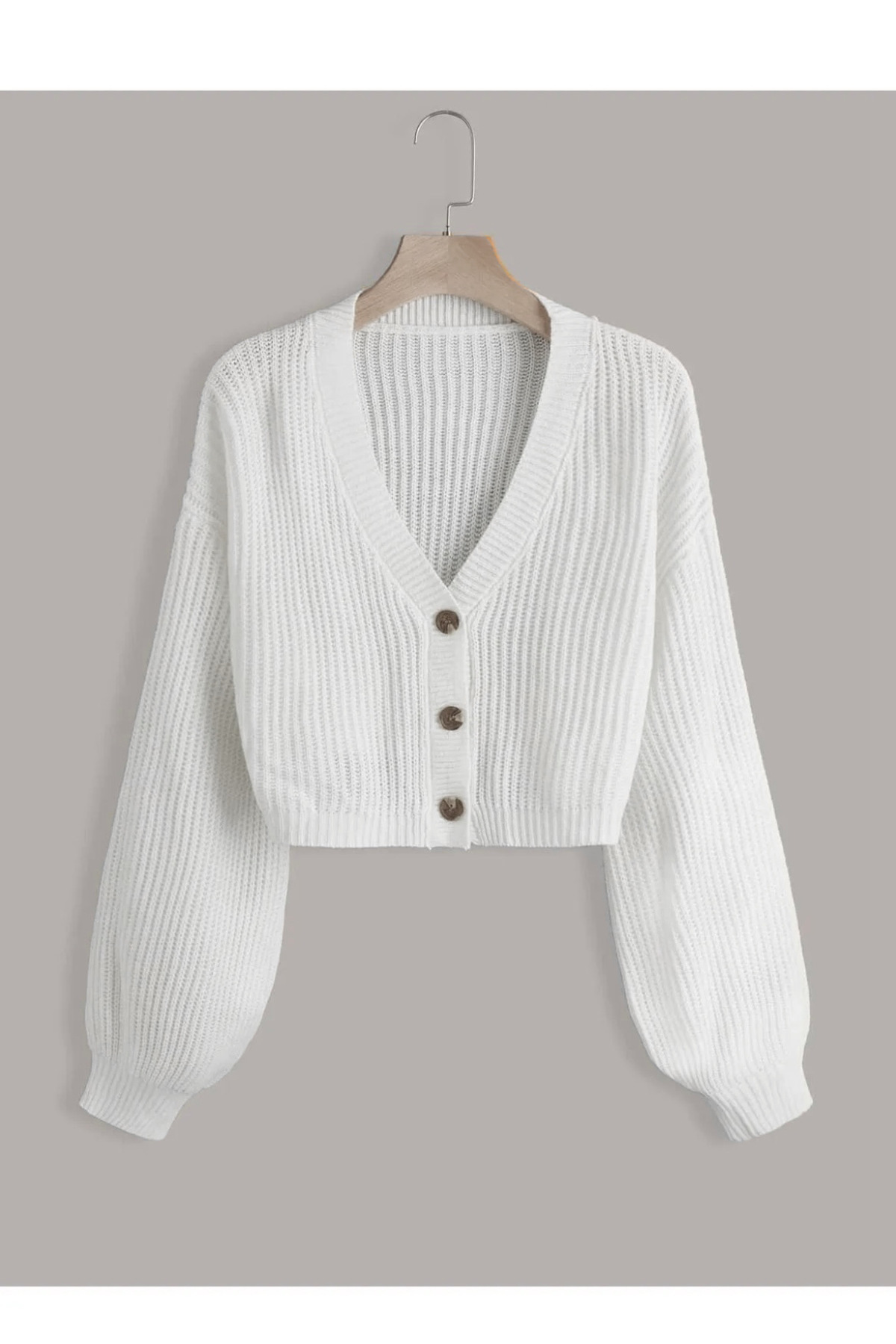 ATEMODAA Kadın Triko Düğmeli Hırka