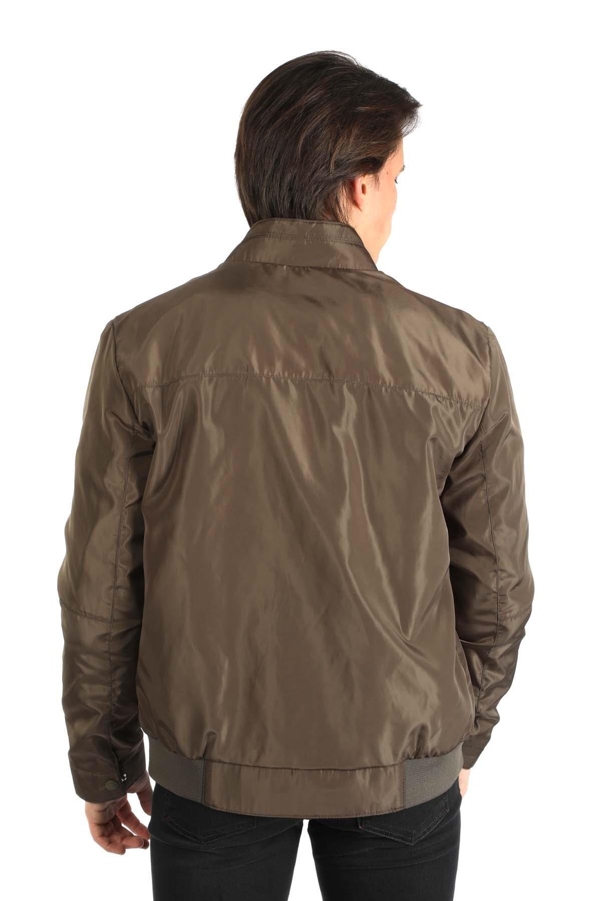 کاپشن بافتنی مردانه فابلوس آ خاکی — خاکی 242 LCM 232002 — تصویر 4 از 4
