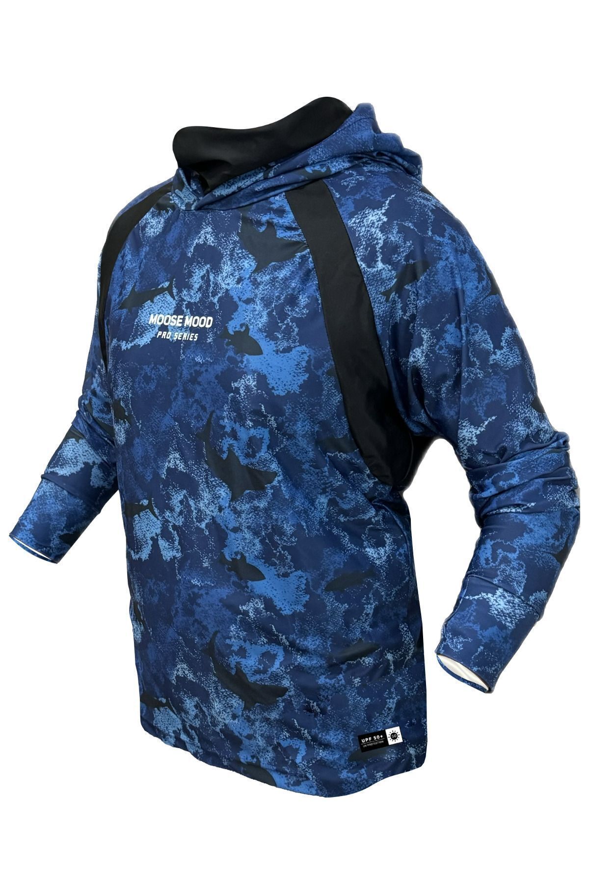 Moose Mood Pro Series Kapüşonlu, Uzun Kollu Balıkçı Yelkenci UV Korumalı Tişört
