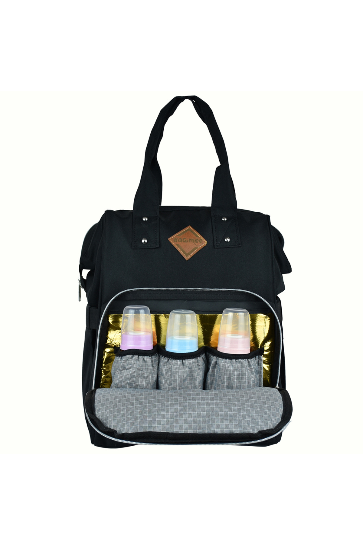 Köşe Mağaza Anne Bebek Bakım Sırt Çantası Biberon Termoslu Sıvı Geçirmez fotoğrafı 2 (önizleme)